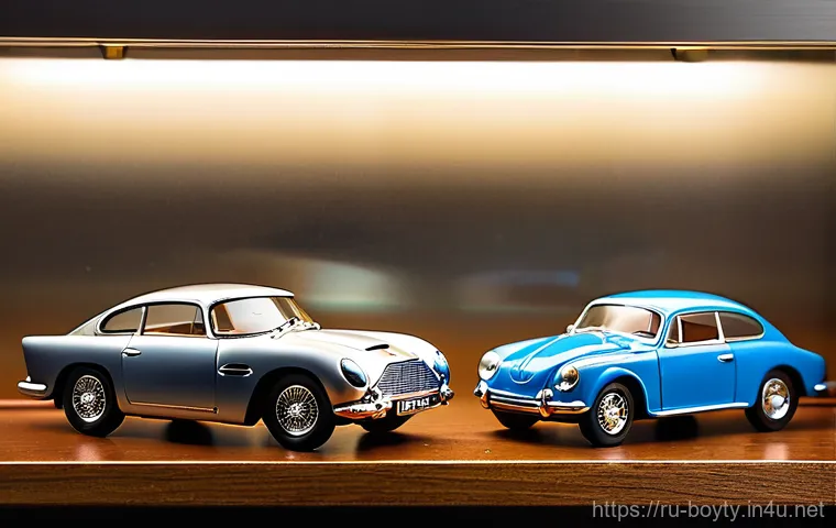 미니카 스탠드 제작법 - **Prompt 1: Classic Wooden Display for Vintage Die-Cast Cars**
"A beautifully crafted, multi-tie...